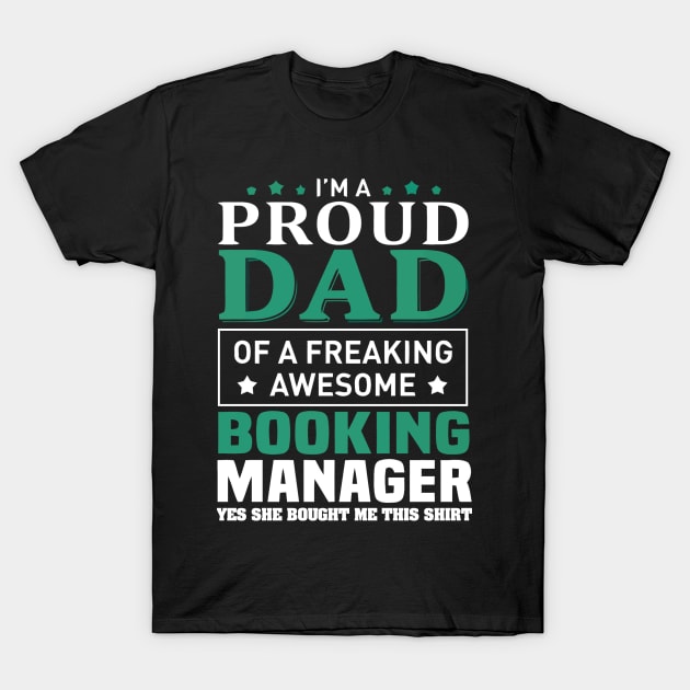 I'm proud dad booking fathers day T-Shirt by klausgaiser